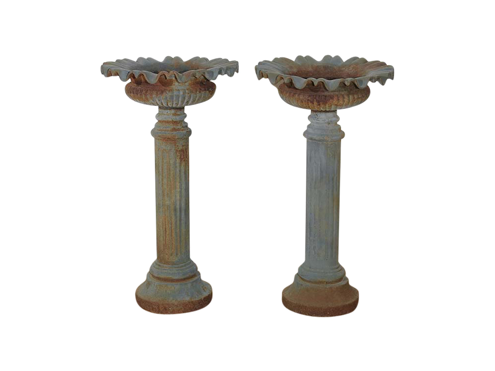 Rustic Cast Iron Urns for Hire