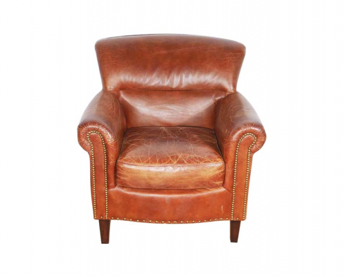 Leather Club Armchair for Hire