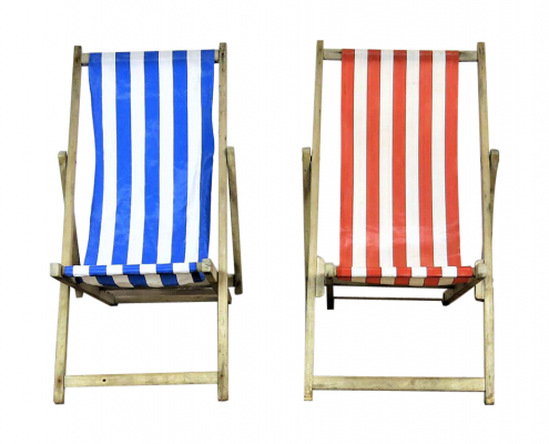 Vintage Blackpool Deck Chairs for Hire