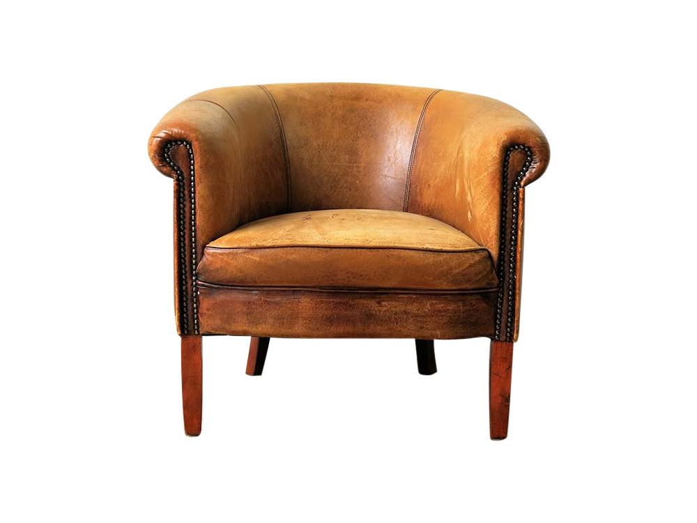 Vintage Leather Armchair for Hire Scotland