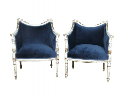 Vintage French Upholstered Chair Hire Surrey