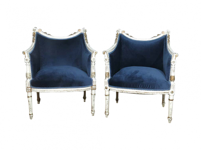 Vintage French Upholstered Chair Hire Surrey