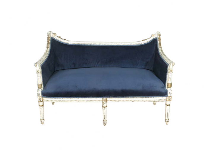 Vintage French Upholstered Sofa for Hire