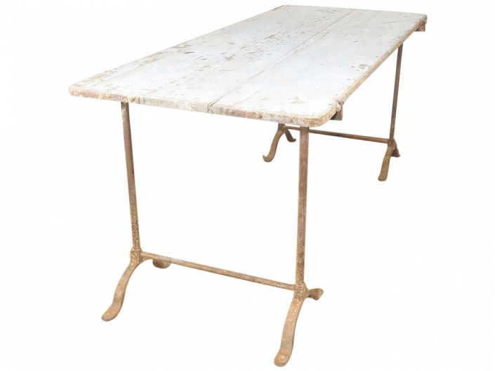 Vintage distressed painters table to hire