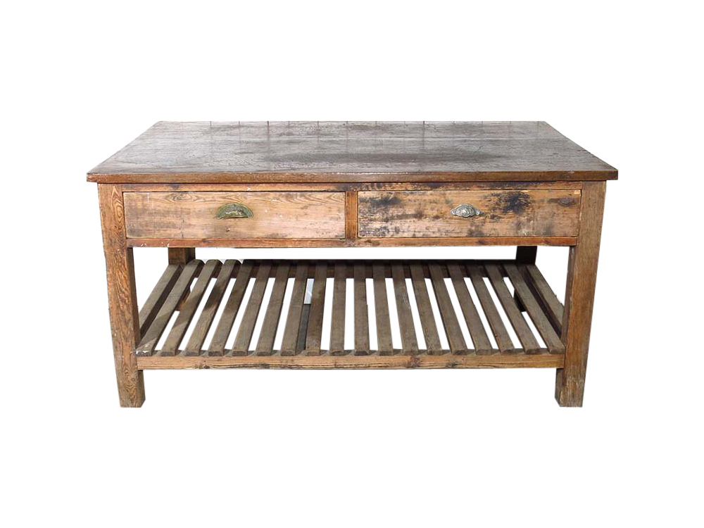 Distressed Solid Wood Table for Hire