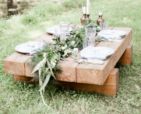 Rustic Wooden Coffee Table for Hire