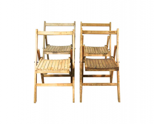 Vintage Wooden Folding Chair for Hire Devon, South West