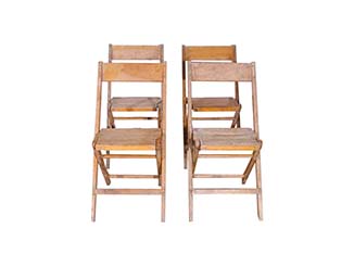 Vintage Wooden Folding Chair for Hire Devon, South West