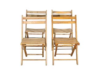 Wooden Folding Chairs for Hire Scotland