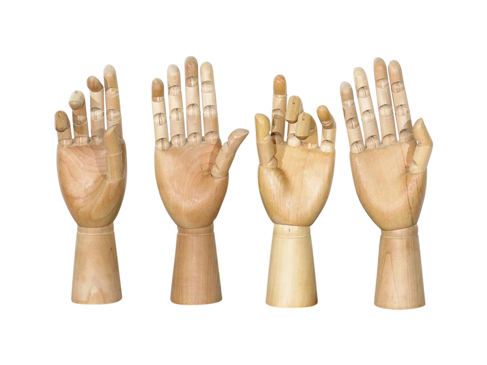 Decorative Wooden Hands for Hire London
