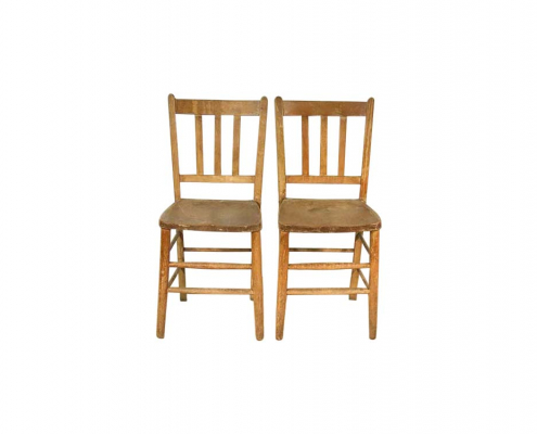Vintage Wood Chairs for Hire