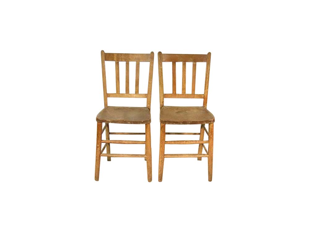 Vintage Wood Chairs for Hire