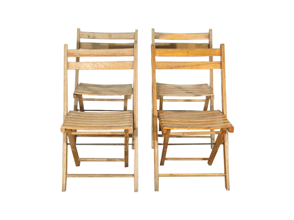 Wooden Folding Chairs for Hire