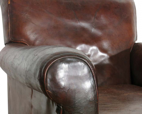 Antique Leather Armchair for Hire