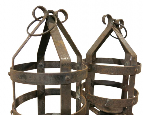 Rusty Metal Candle Holders for Hire