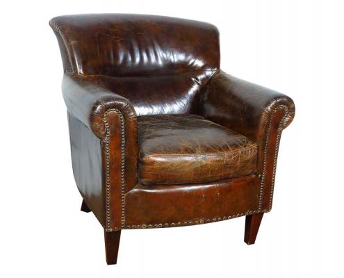Brown Leather Chair for Hire