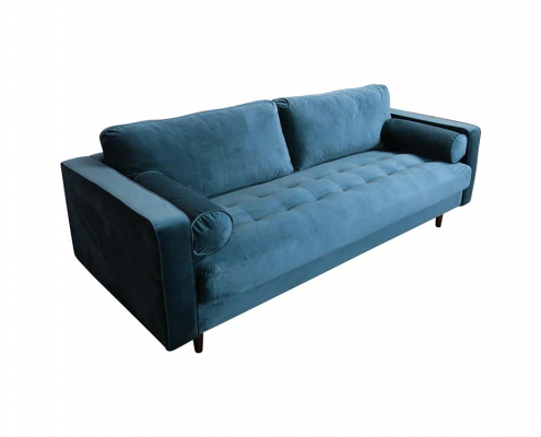 Petrol Blue sofa for Hire Edinburgh, Scotland
