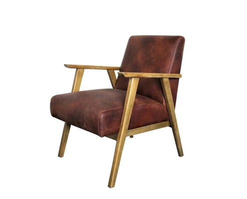 Danish Leather Armchair for Hire